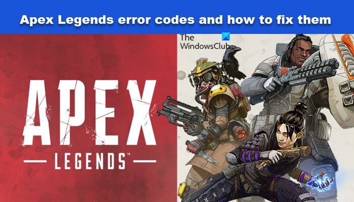 Apex Legends error codes Apex Legends error codes